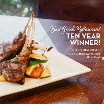 Thank you, Chattanooga, for Selecting Acropolis Grill as the Best Greek Restaurant