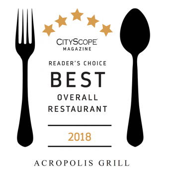 Acropolis Voted the Best Restaurant in Chattanooga by Cityscope® Readers