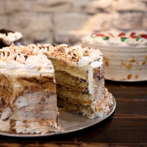 Try one of our bakery fresh, made from scratch whole cakes. Take a slice home, or a whole cake to feed your friends and family!